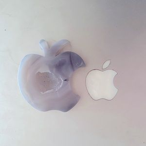 DRUZY Agate Apple Carving - Apple Logo - Decor - Office